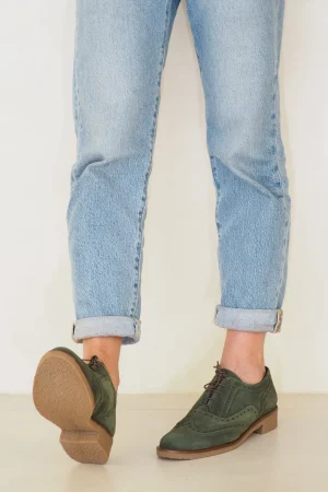 Zapato Oxford Verde